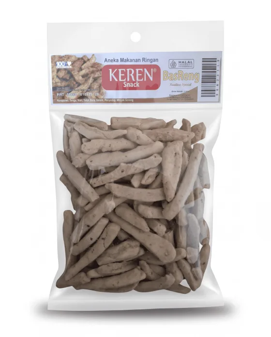 Snack Basreng Asin Daun Jeruk Gurih Keren Snack