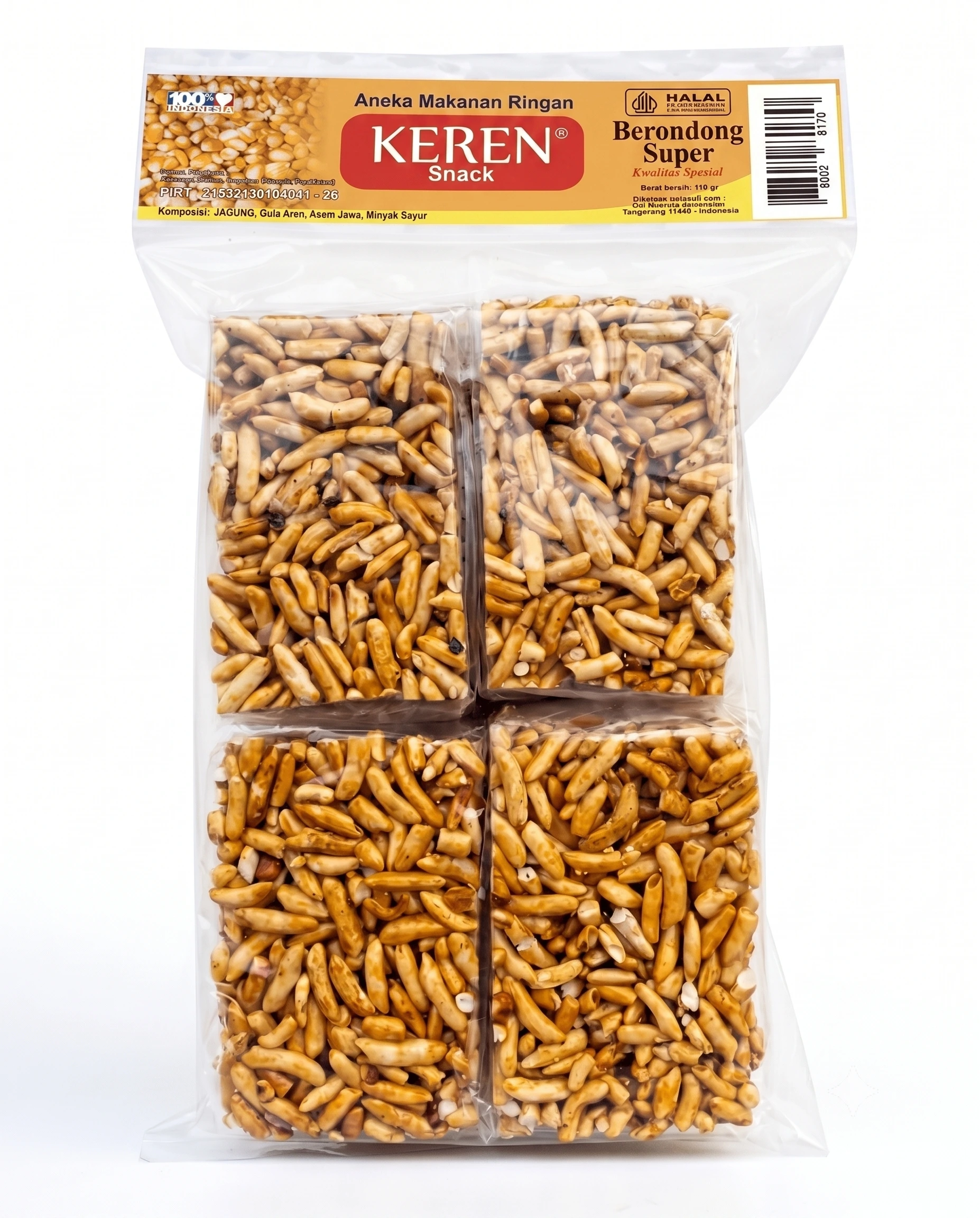 Camilan Berondong Beras Manis Keren Snack