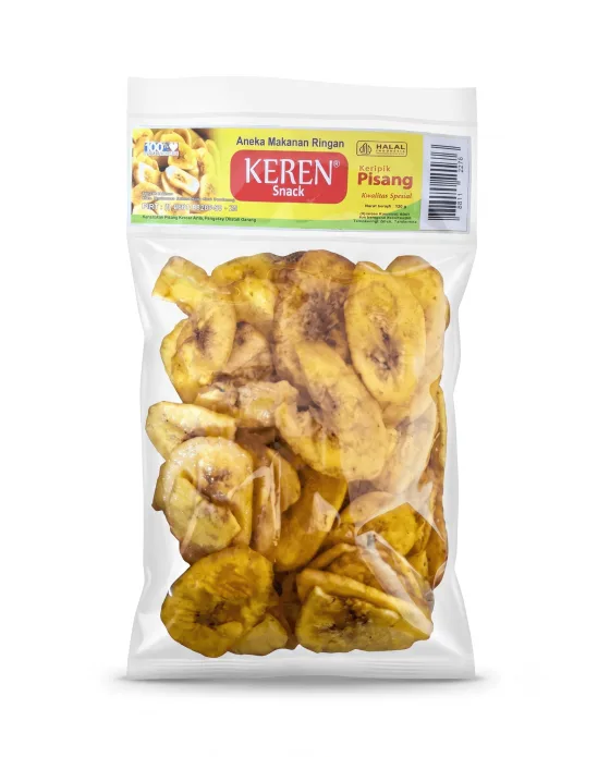 Camilan Keripik Pisang Manis Keren Snack