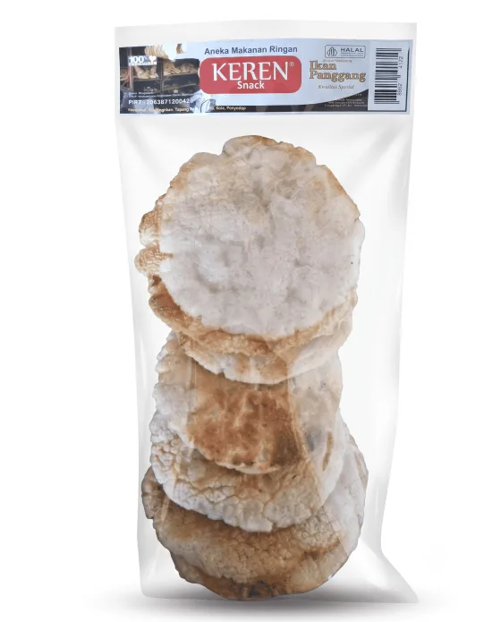 Camilan Kerupuk Ikan Panggang Gurih Keren Snack