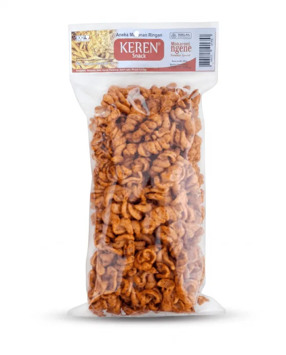 Camilan Makaroni Ngene Ulir Gurih Keren Snack