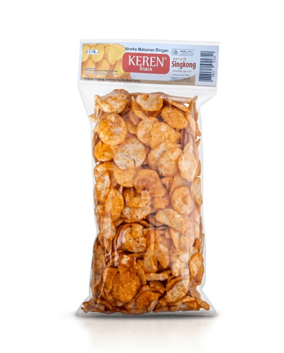 Camilan Opak Singkong Pedas Manis Keren Snack